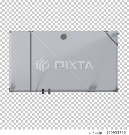 shower cabin isolated on transparent background, 3D illustration, cg render 130955736