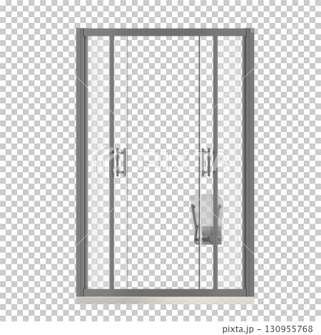 shower cabin isolated on transparent background, 3D illustration, cg render shower cabin isolated on transparent background, 3D illustration, cg render 130955768
