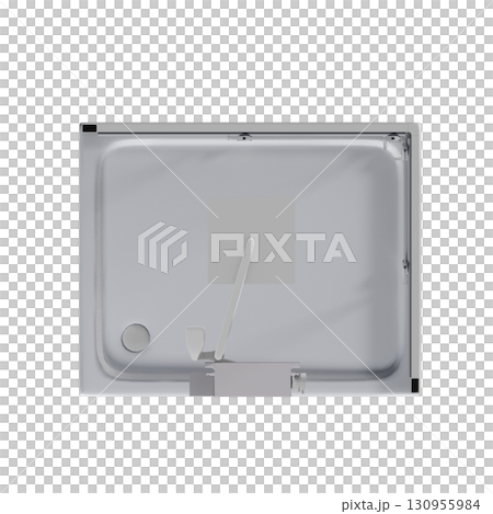 shower cabin isolated on transparent background, 3D illustration, cg render shower cabin isolated on transparent background, 3D illustration, cg render 130955984