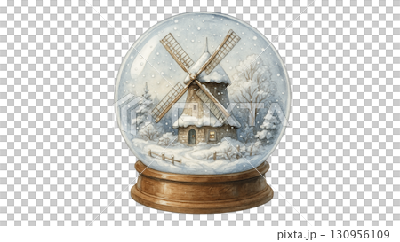 雪球裡的風車 130956109