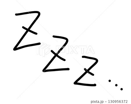 漫画用漫符(寝る)アイコン 漫画用漫符(寝る)アイコン 130956372