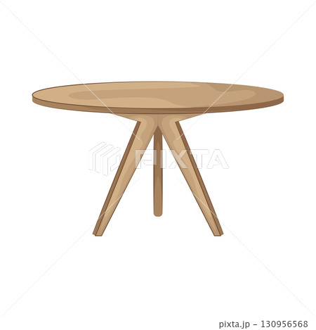 Illustration of round table Illustration of round table 130956568