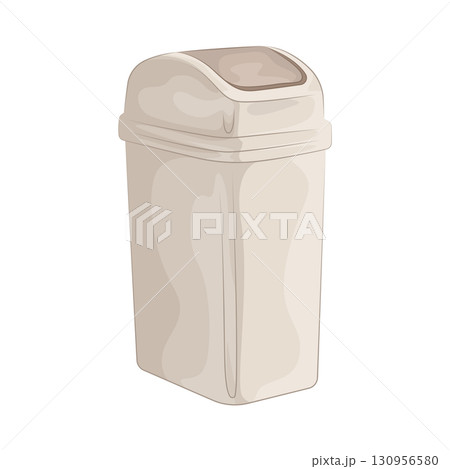 Illustration of trash bin Illustration of trash bin 130956580