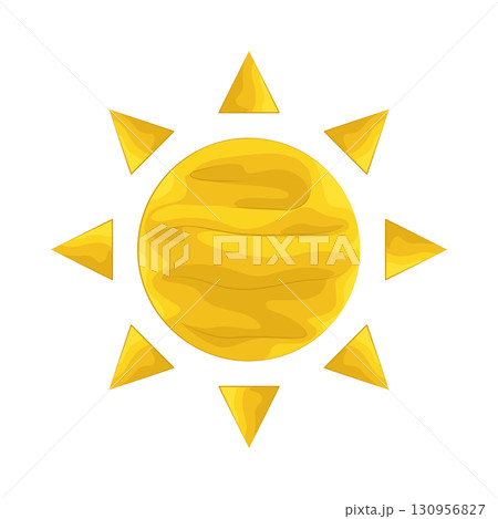 Illustration of sun 130956827