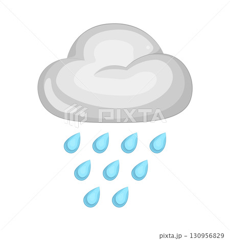 Illustration of rain 130956829