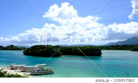 石垣島の川平展望公園から見る川平湾 石垣島の川平展望公園から見る川平湾 130957063