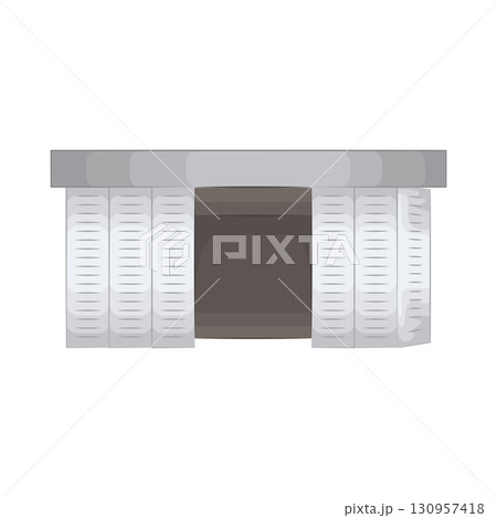 Illustration of garage  130957418