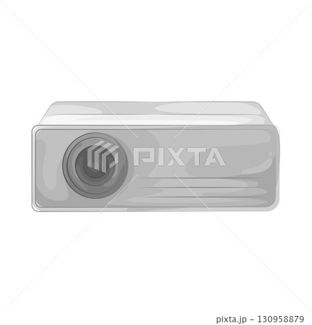 Illustration of projector Illustration of projector 130958879