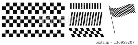 Seamless Black and White Checkerboard Design Motorsport Finish Flag Concept Seamless Black and White Checkerboard Design Motorsport Finish Flag Concept 130959207