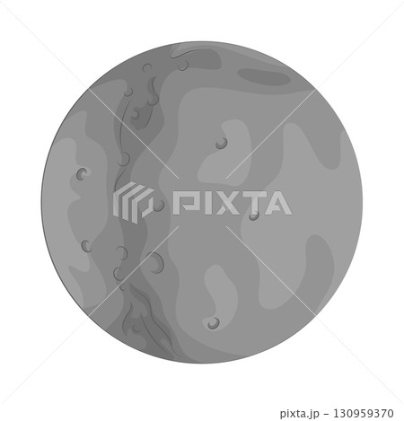 Illustration of moon 130959370
