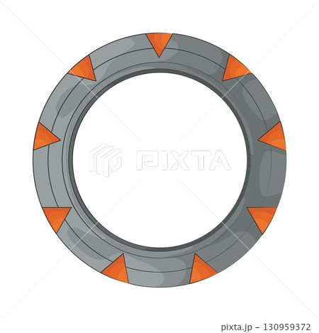 Illustration of space gate 130959372