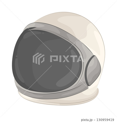 Illustration of astronaut helmet 130959419
