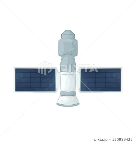 Illustration of space satellite Illustration of space satellite 130959423