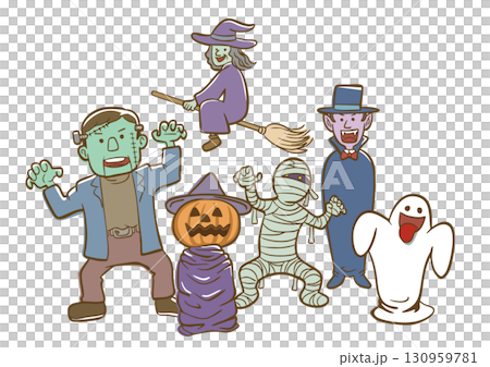 萬聖節人物 130959781