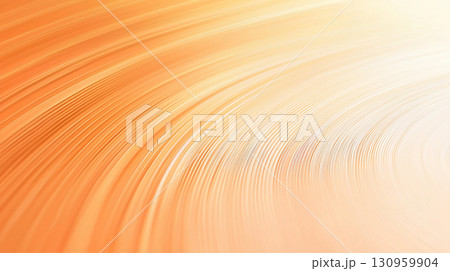 オレンジの曲線が広がる抽象背景 130959904