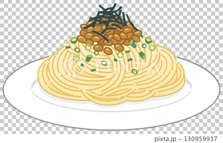 和風納豆パスタ（フォークなし） 130959937