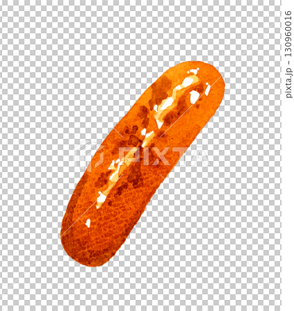 Grilled sausages hand-drawn watercolor illustration Grilled sausages hand-drawn watercolor illustration 130960016