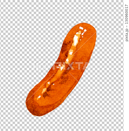 烤香腸手繪水彩插圖 烤香腸手繪水彩插圖 130960017