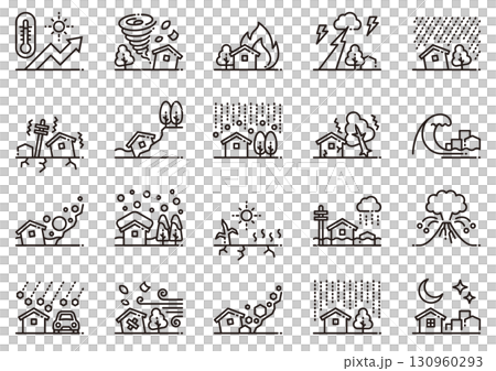 Natural Disaster Icons 01 Natural Disaster Icons 130960293