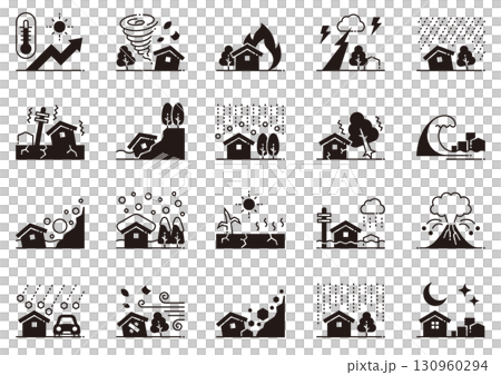 Natural Disaster Icons 02 130960294