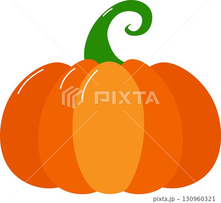 Autumn harvest pumpkin, isolated on white background. Colorful thanksgiving illustration. Fall design element. Objects for design, cards, banners, flyer, social media, web and decoration. Autumn harvest pumpkin, isolated on white background. Colorful thanksgiving illustration. Fall design element. Objects for design, cards, banners, flyer, social media, web and decoration. 130960321