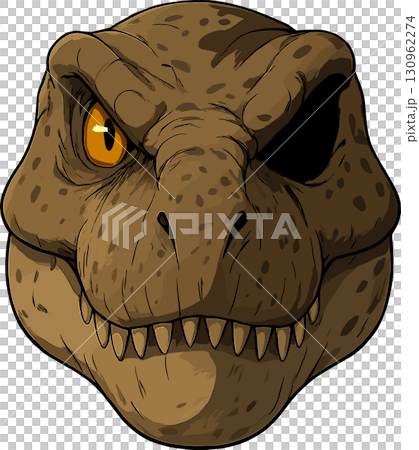霸王龍頭部插圖 霸王龍頭部插圖 130962274