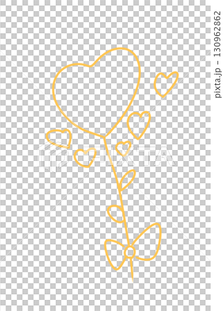 Line drawing of heart Line drawing of heart 130962862