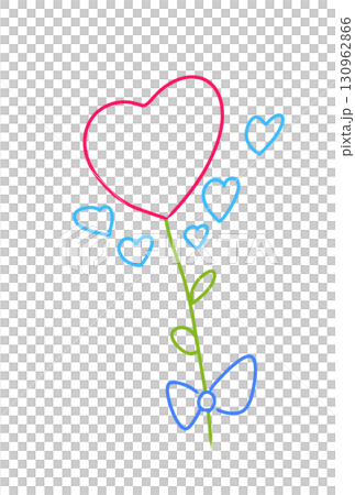 Line drawing of heart Line drawing of heart 130962866