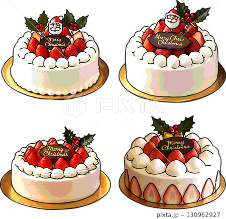 クリスマスのショートケーキ 130962927