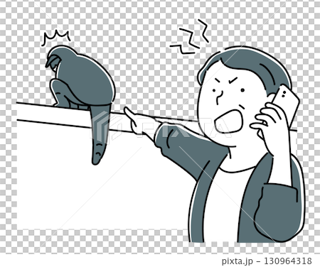 發現小偷並檢舉的女人_單色 130964318