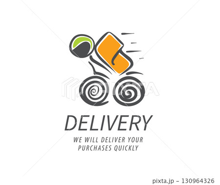 Fast Delivery Bicycle Logo Design specifically created for Delivery Services and companies Fast Delivery Bicycle Logo Design specifically created for Delivery Services and companies 130964326