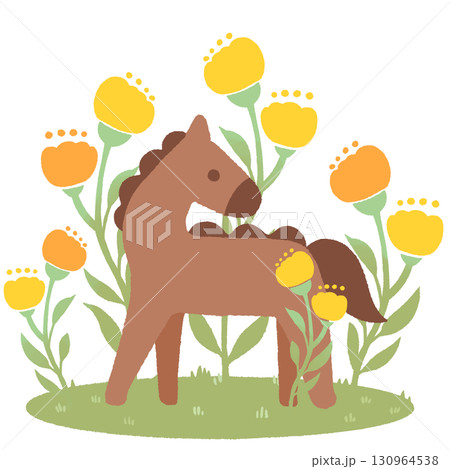 馬 (茶色) 馬 (茶色) 130964538