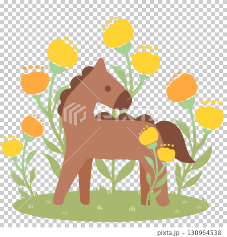 馬 (茶色) 馬 (茶色) 130964538