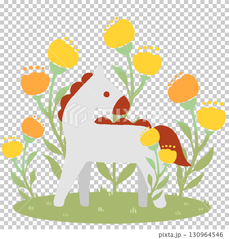 馬　(赤) 130964546