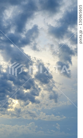 Dark clouds on light sky, nature landscape Dark clouds on light sky, nature landscape 130965605