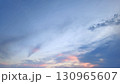 Beautiful evening sky landscape 130965607