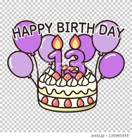 birthday cake	 130965848