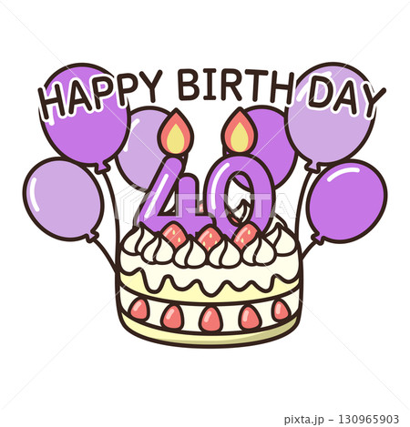 誕生日ケーキ 130965903