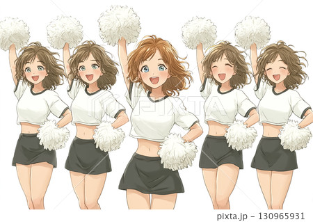 美優シリーズ:高校生チアリーダーが元気にジャンプ 美優シリーズ:高校生チアリーダーが元気にジャンプ 130965931