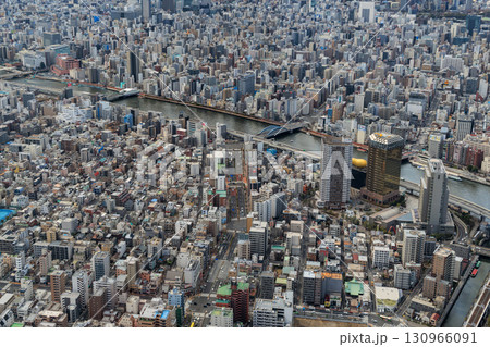 東京の街並み 東京スカイツリーからの眺望 東京の街並み 東京スカイツリーからの眺望 130966091