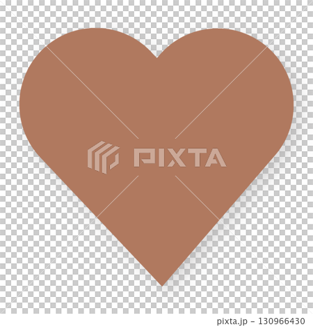 巧克力棕色心形標記紙狀陰影插圖素材,簡單,白色背景,png透明 巧克力棕色心形標記紙狀陰影插圖素材,簡單,白色背景,png透明 130966430