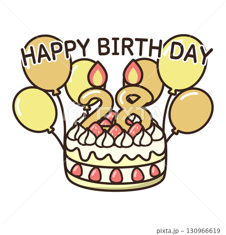 誕生日ケーキ 130966619