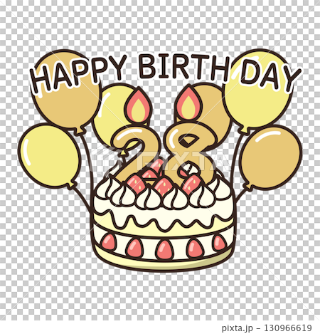 誕生日ケーキ 130966619