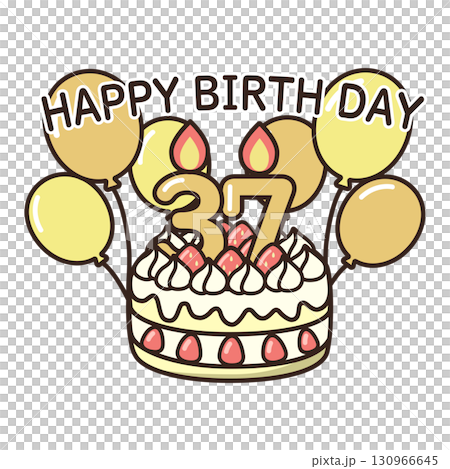 birthday cake	 130966645