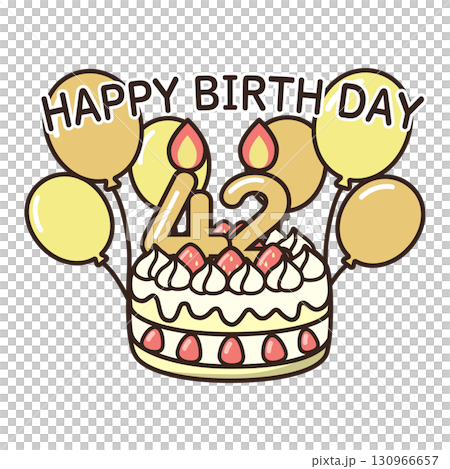 birthday cake	 130966657