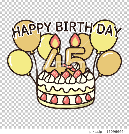 birthday cake	 130966664