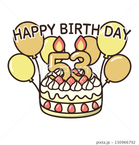 誕生日ケーキ 130966792