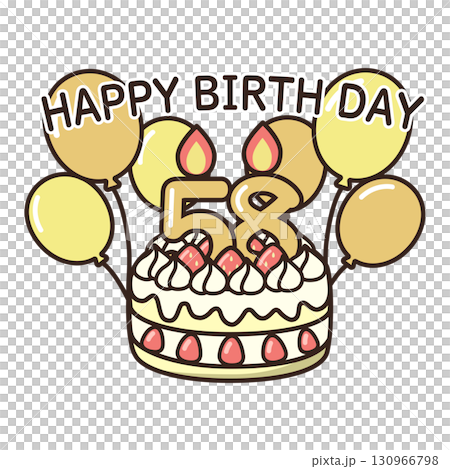 birthday cake	 130966798