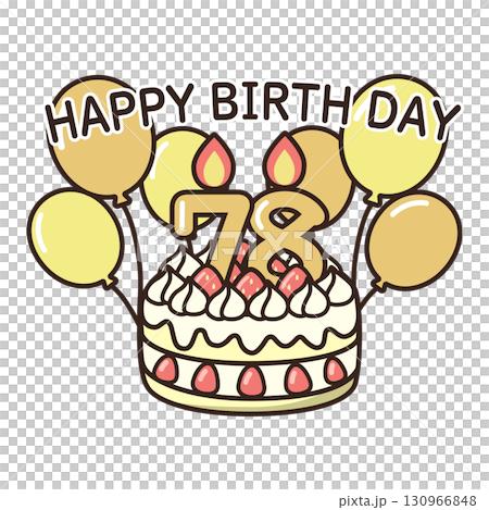 birthday cake	 130966848