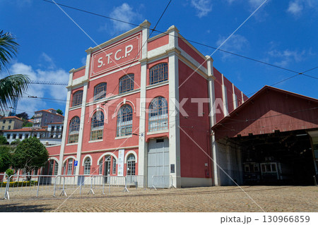 The Porto Tram Museum operated by the public transport company S. T. C. P., Sociate de Transportes Colectivos do Porto on July 12, 2025 in Porto, Portugal. 130966859